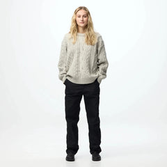 Fjallraven Womens Ovik Cable Knit Fog