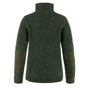 Fjallraven Womens Ovik Half Zip Knit Deep Forest - Parasol Store