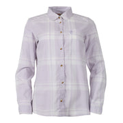 Fjallraven Womens Ovik Lite Flannel Shirt Chalk White / Lavender Mist - Parasol Store