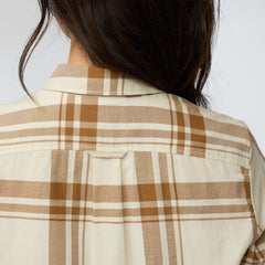 Fjallraven Womens Ovik Lite Flannel Shirt Chalk White / Fossil