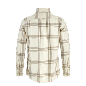 Fjallraven Womens Ovik Lite Flannel Shirt Chalk White / Fossil