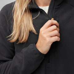 Fjallraven Womens Ovik Lite Fleece Half Zip Chalk White - Parasol Store
