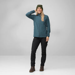 Fjallraven Womens Ovik Lite Fleece Jacket Black - Parasol Store