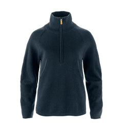Fjallraven Womens Ovik Lite Half Zip Dark Navy - Parasol Store