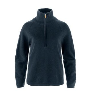 Fjallraven Womens Ovik Lite Half Zip Dark Navy