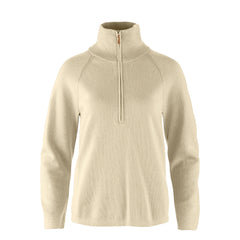 Fjallraven Womens Ovik Lite Half Zip Light Beige - Parasol Store