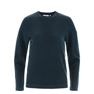 Fjallraven Womens Ovik Lite Knit Sweater Dark Navy - Parasol Store