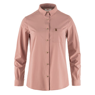 Fjallraven Womens Ovik Lite Shirt LS Dusty Rose - Parasol Store