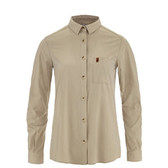Fjallraven Womens Ovik Lite Shirt LS T-shirt Fossil