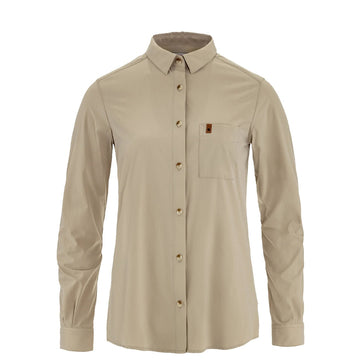 Fjallraven Womens Ovik Lite Shirt LS T-shirt Fossil