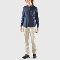 Fjallraven Womens Ovik Lite Shirt LS T-shirt Fossil