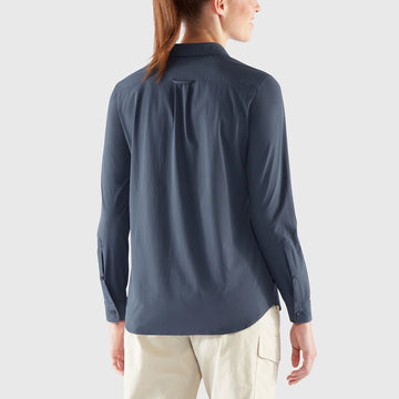 Fjallraven Womens Ovik Lite Shirt LS T-shirt Fossil