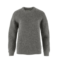 Fjallraven Womens Ovik Waffle Knit Grey - Parasol Store
