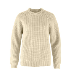 Fjallraven Womens Ovik Waffle Knit Light Beige - Parasol Store
