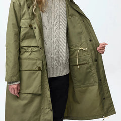 Fjallraven Womens Raven Parka Green