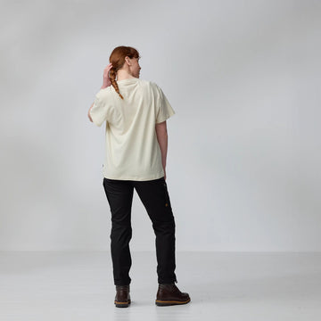 Fjallraven Womens Relaxed T-shirt Chalk White - Parasol Store