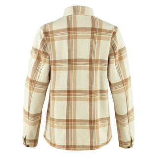 Fjallraven Womens Singi Flannel Overshirt Chalk White / Dune Beige