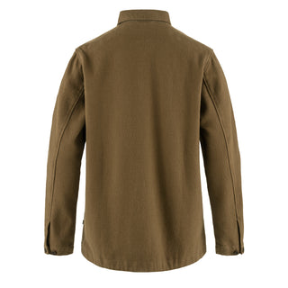 Fjallraven Womens Singi Flannel Overshirt Wood Brown - Parasol Store