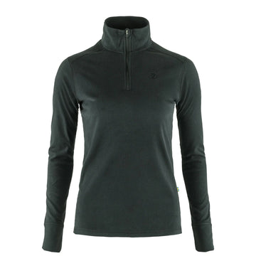 Fjallraven Womens Skare Microfleece Half Zip Black - Parasol Store
