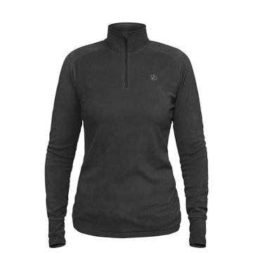Fjallraven Womens Skare Microfleece Half Zip Dark Grey - Parasol Store