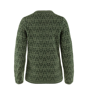 Fjallraven Womens Snow Round Neck Sweater Deep Forest - Parasol Store