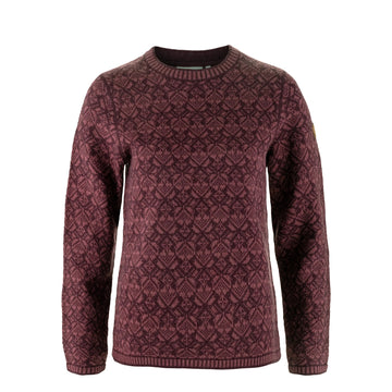 Fjallraven Womens Snow Round Neck Sweater Port - Parasol Store