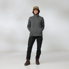 Fjallraven Womens Stina Fleece Dark Grey - Parasol Store