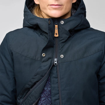 Fjallraven Womens Stina Padded Jacket Dark Navy - Parasol Store