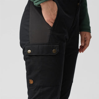 Fjallraven Womens Stina Trousers Short Dark Navy - Parasol Store