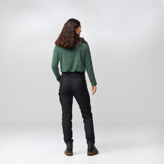 Fjallraven Womens Stina Trousers Short Dark Navy - Parasol Store