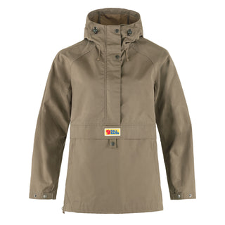 Fjallraven Womens Vardag Anorak Suede Brown - Parasol Store