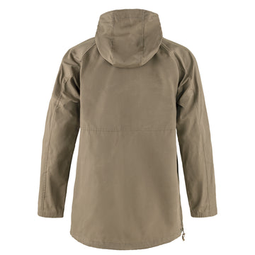 Fjallraven Womens Vardag Anorak Suede Brown - Parasol Store