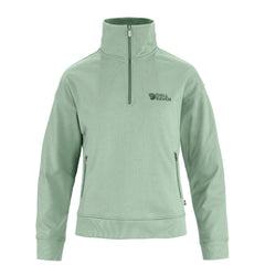 Fjallraven Womens Vardag Half Zip Sweater Misty Green - Parasol Store