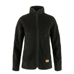 Fjallraven Womens Vardag Pile Fleece Black - Parasol Store