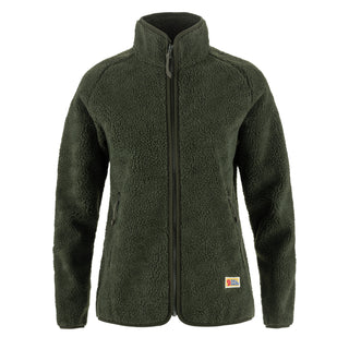 Fjallraven Womens Vardag Pile Fleece Deep Forest - Parasol Store