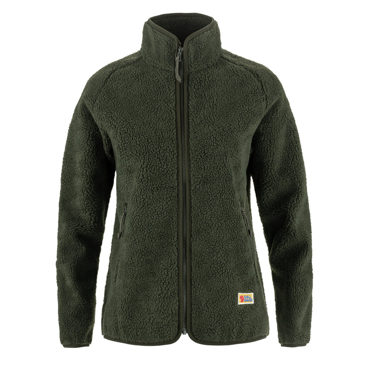 Fjallraven Womens Vardag Pile Fleece Deep Forest - Parasol Store