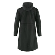 Fjallraven Womens Vardag Rain Parka Black - Parasol Store