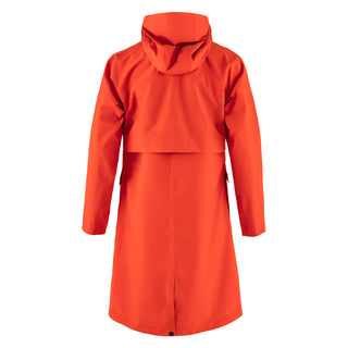 Fjallraven Womens Vardag Rain Parka Flame Orange - Parasol Store