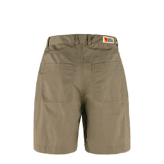 Fjallraven Womens Vardag Shorts Suede Brown - Parasol Store