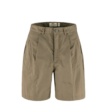 Fjallraven Womens Vardag Shorts Suede Brown - Parasol Store