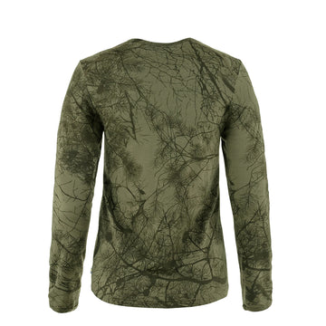 Fjallraven Womens Varmland Wool LS Green Camo - Parasol Store