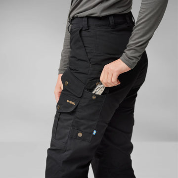 Fjallraven Womens Vidda Pro Trousers Short Black - Parasol Store