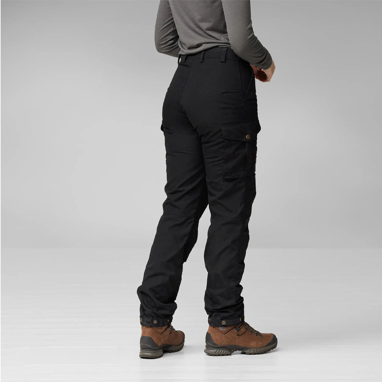 Fjallraven Womens Vidda Pro Trousers Short Dark Grey / Black - Parasol Store