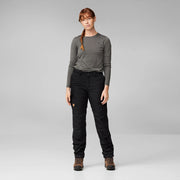 Fjallraven Womens Vidda Pro Trousers Short Dark Grey / Black - Parasol Store