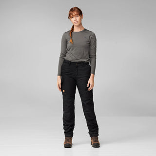 Fjallraven Womens Vidda Pro Trousers Short Dark Grey / Black - Parasol Store