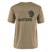 Fjallraven Womens Walk With Nature T-Shirt Suede Brown - Parasol Store