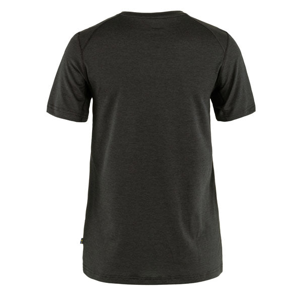 Fjallraven Womens Abisko Day Hike SS T-Shirt Black - Parasol Store