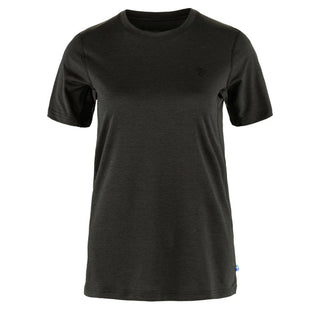 Fjallraven Womens Abisko Day Hike SS T-Shirt Black - Parasol Store