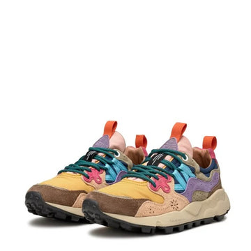 Flower Mountain Womens Yamano 3 Trainers Beige / Orca / Sage Flower Mountain
