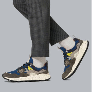 Flower Mountain Yamano 3 Trainer Grey / Navy - Parasol Store